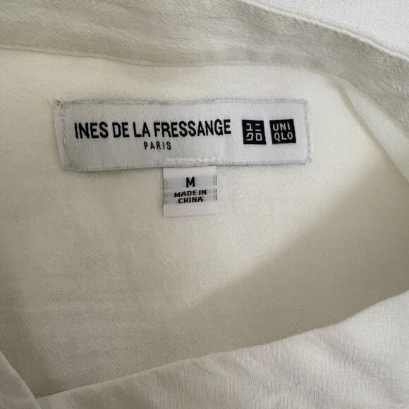 Ines De La Fressange for Uniqlo White Button Down Shirt M - Picture 4 of 6